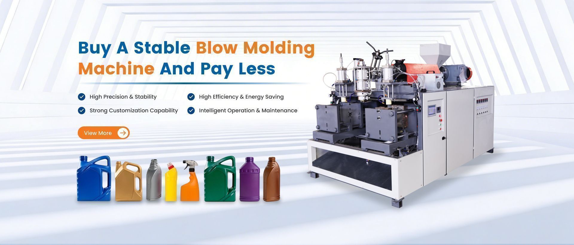 آلة تشكيل النفخ شبه الأوتوماتيكي