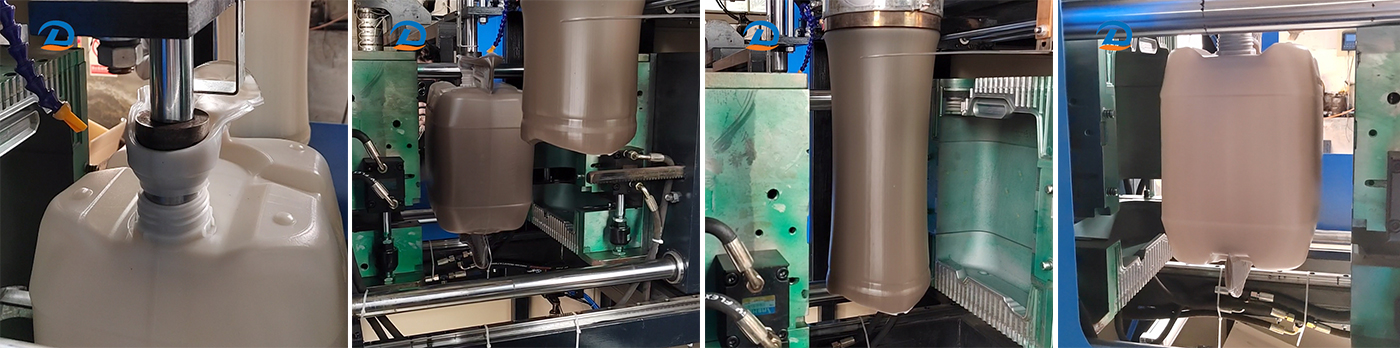 1L 2L 5 لتر 10L PP PE HDPE زجاجة بلاستيكية جركن البثق ماكينة التشكيل بالنفخ برميل بلاستيكي تهب صب الإله السعر